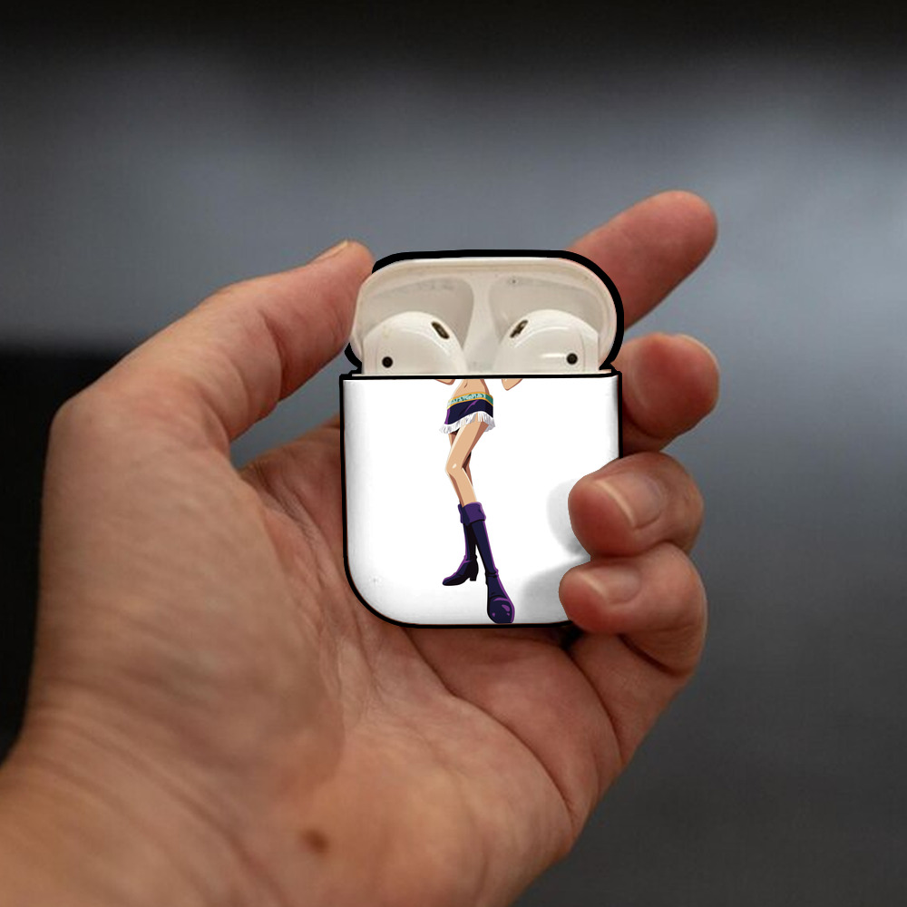 ワンピース ニコ・ロビン ONE PIECE Nico Robin AirPods 第2世代保護ケース ハードシェル ブラック 耐衝撃・防指紋・カラビナ付き