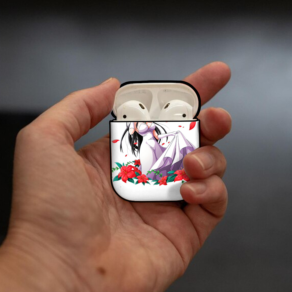 ワンピース ボア・ハンコック ONE PIECE Boa·Hancock AirPods 第2世代保護ケース ハードシェル ブラック 耐衝撃・防指紋・カラビナ付き