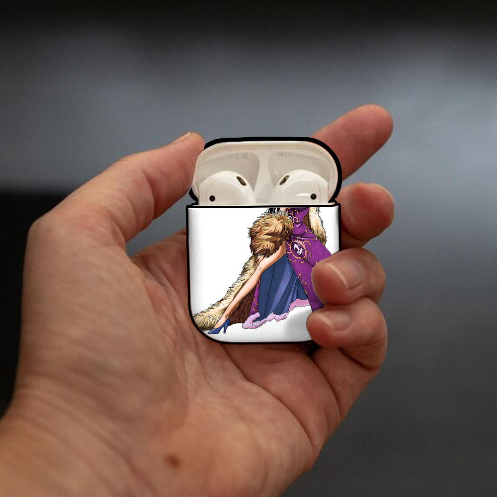 ワンピース ボア・ハンコック ONE PIECE Boa·Hancock AirPods 第2世代保護ケース ハードシェル ブラック 耐衝撃・防指紋・カラビナ付き