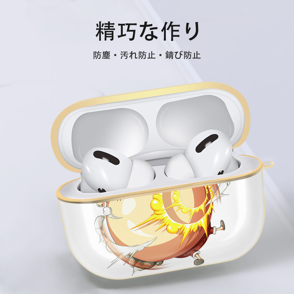 ワンピース モンキー・D・ルフィ ONE PIECE Monkey D. Luffy 【AirPods Pro用】ハードシェル保護ケース｜耐衝撃・防指紋・カラビナ付き商品仕様