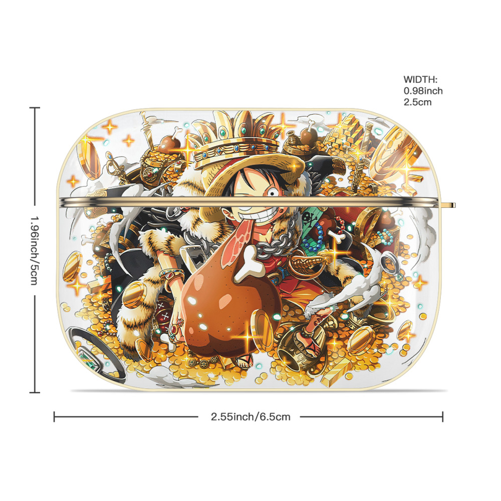 ワンピース モンキー・D・ルフィ ONE PIECE Monkey D. Luffy 【AirPods Pro用】ハードシェル保護ケース｜耐衝撃・防指紋・カラビナ付き商品仕様