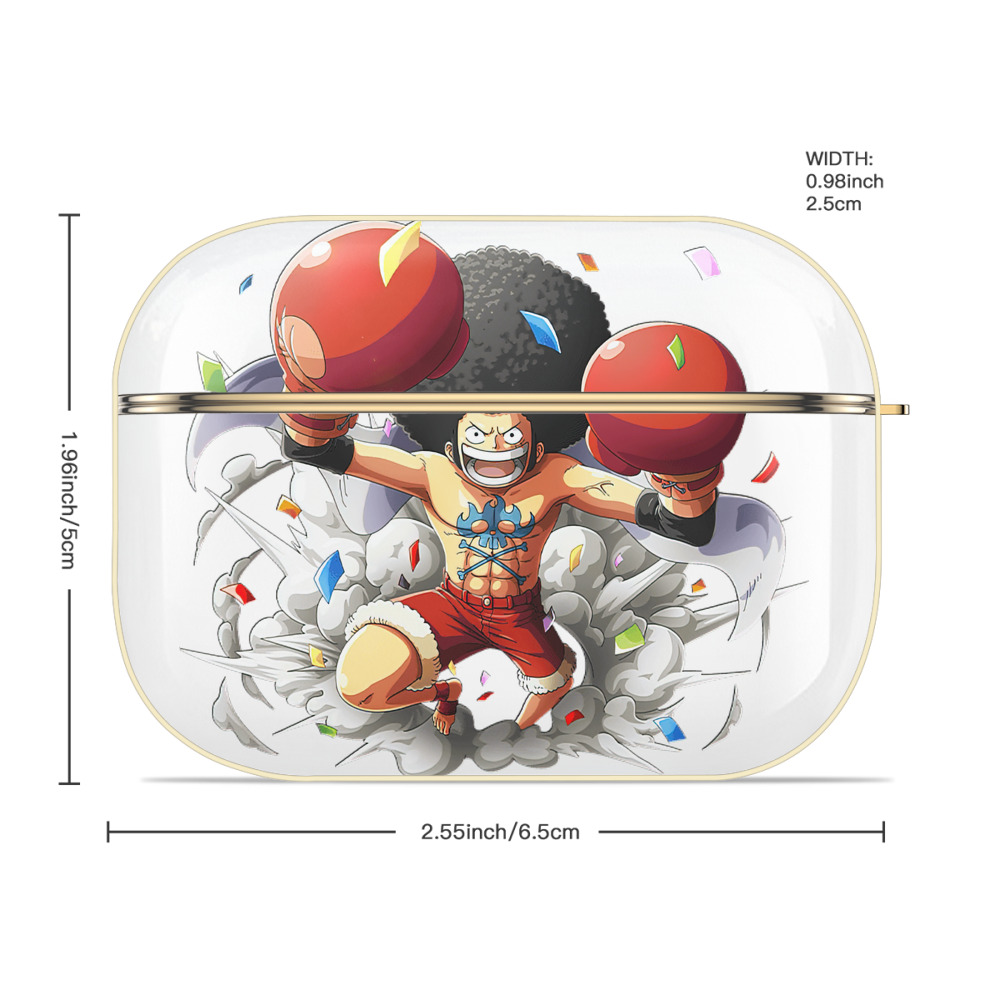 ワンピース モンキー・D・ルフィ ONE PIECE Monkey D. Luffy 【AirPods Pro用】ハードシェル保護ケース｜耐衝撃・防指紋・カラビナ付き商品仕様