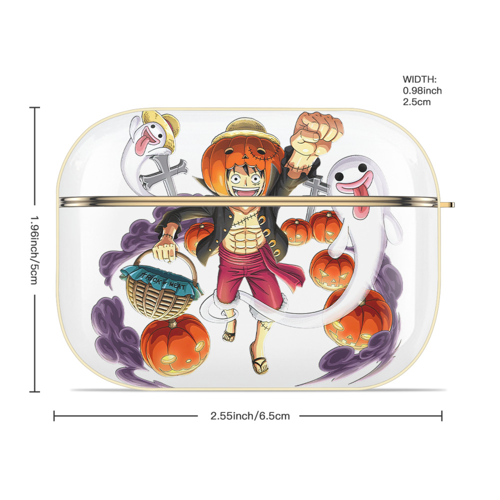 ワンピース モンキー・D・ルフィ ONE PIECE Monkey D. Luffy 【AirPods Pro用】ハードシェル保護ケース｜耐衝撃・防指紋・カラビナ付き商品仕様