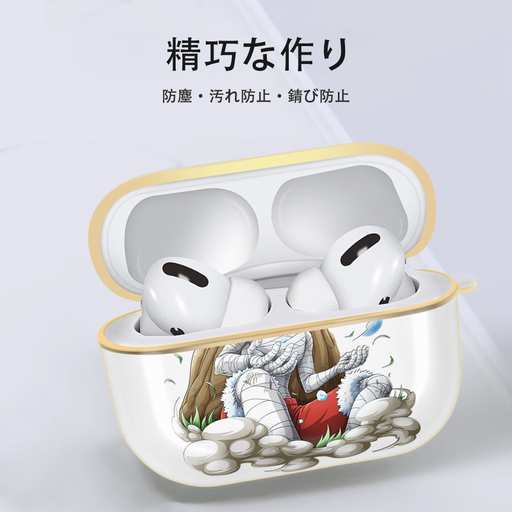 ワンピース モンキー・D・ルフィ ONE PIECE Monkey D. Luffy 【AirPods Pro用】ハードシェル保護ケース｜耐衝撃・防指紋・カラビナ付き商品仕様