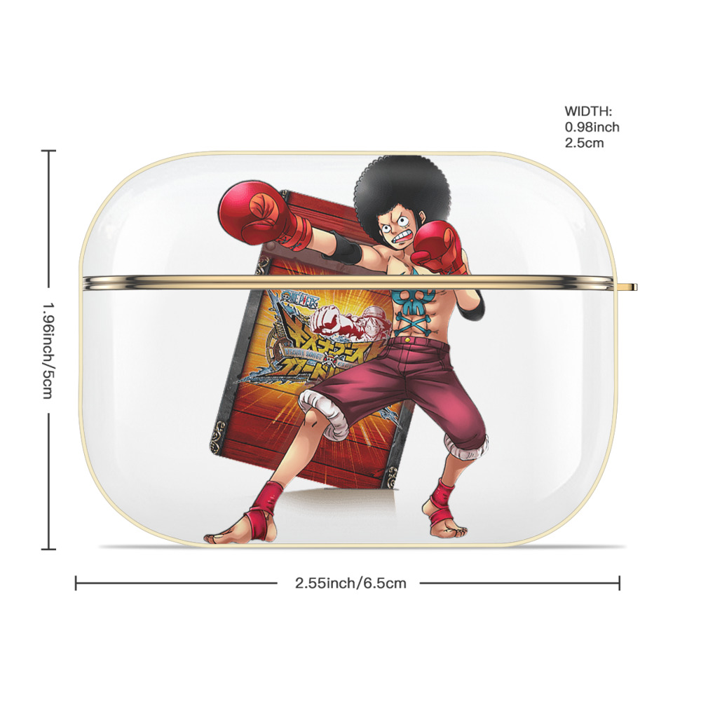 ワンピース モンキー・D・ルフィ ONE PIECE Monkey D. Luffy 【AirPods Pro用】ハードシェル保護ケース｜耐衝撃・防指紋・カラビナ付き商品仕様