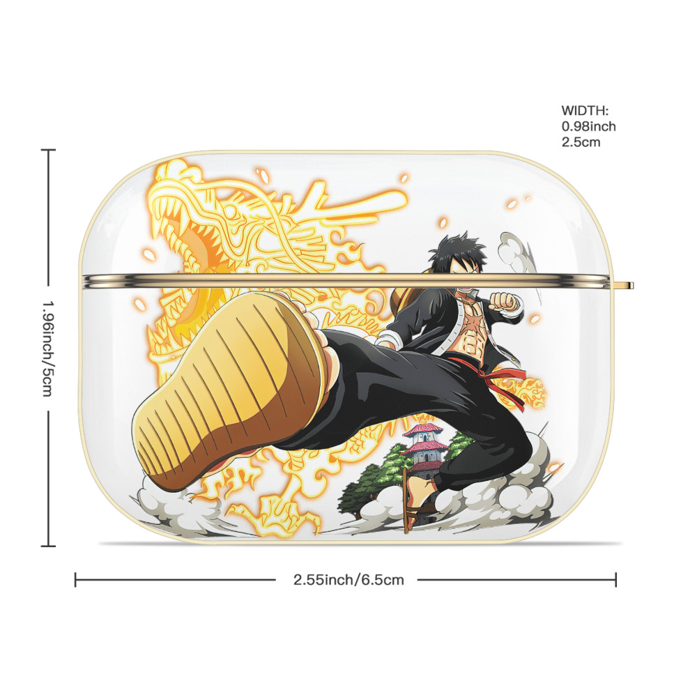 ワンピース モンキー・D・ルフィ ONE PIECE Monkey D. Luffy 【AirPods Pro用】ハードシェル保護ケース｜耐衝撃・防指紋・カラビナ付き商品仕様