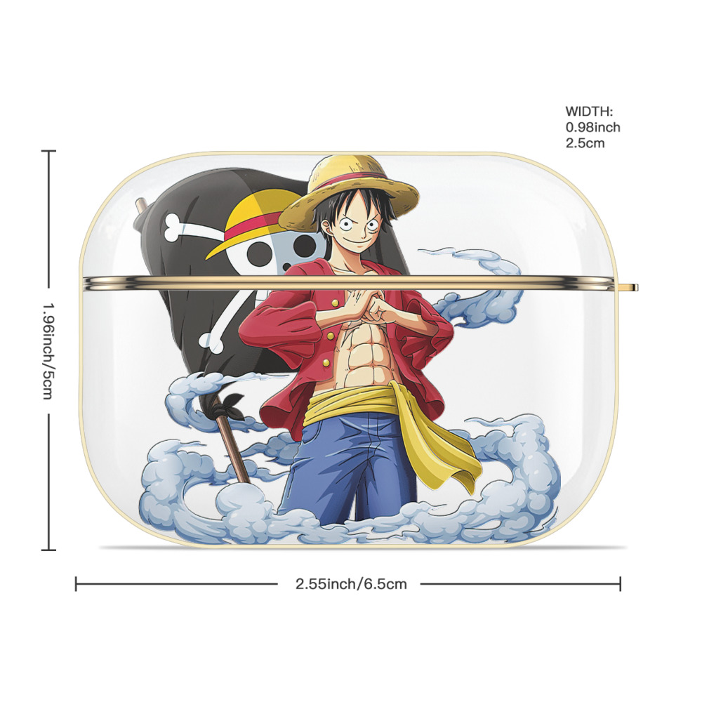 ワンピース モンキー・D・ルフィ ONE PIECE Monkey D. Luffy 【AirPods Pro用】ハードシェル保護ケース｜耐衝撃・防指紋・カラビナ付き商品仕様