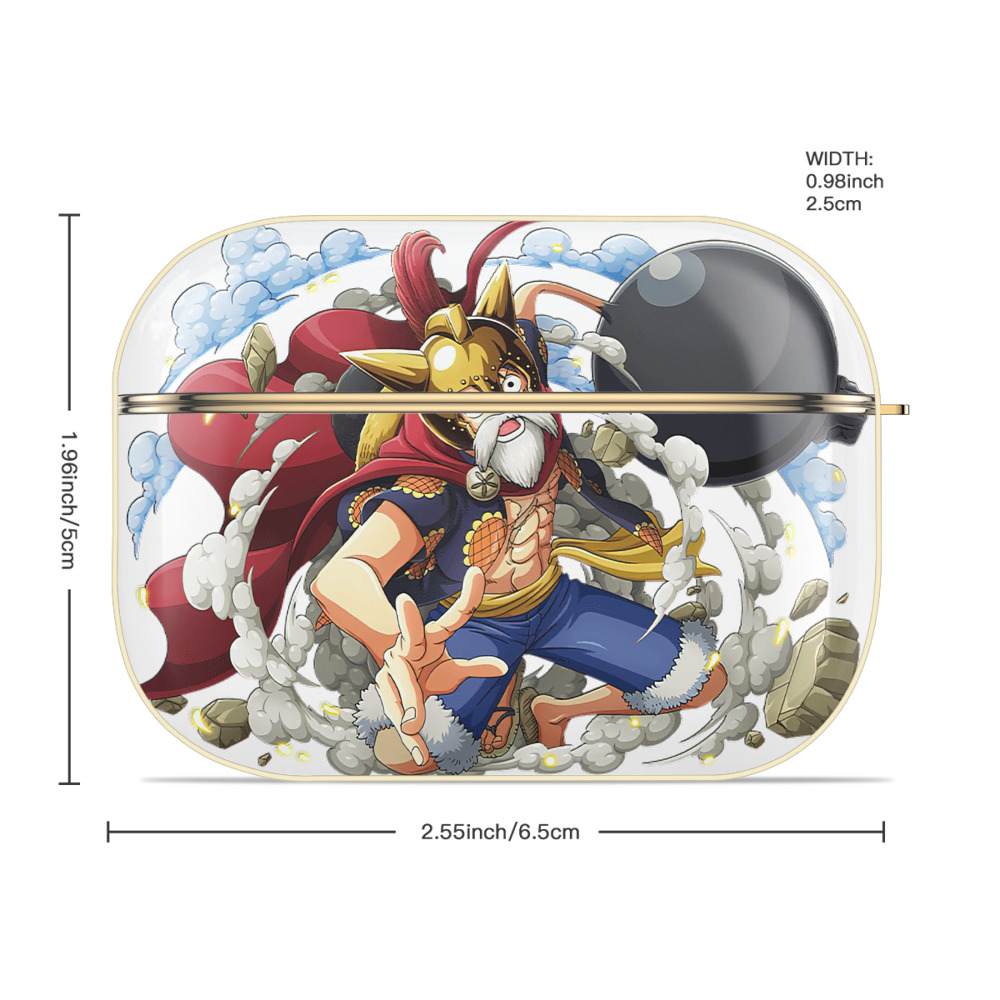 ワンピース モンキー・D・ルフィ ONE PIECE Monkey D. Luffy 【AirPods Pro用】ハードシェル保護ケース｜耐衝撃・防指紋・カラビナ付き商品仕様