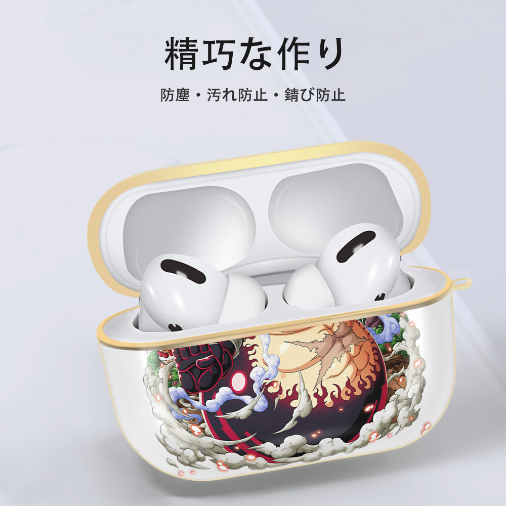 ワンピース モンキー・D・ルフィ ONE PIECE Monkey D. Luffy 【AirPods Pro用】ハードシェル保護ケース｜耐衝撃・防指紋・カラビナ付き商品仕様