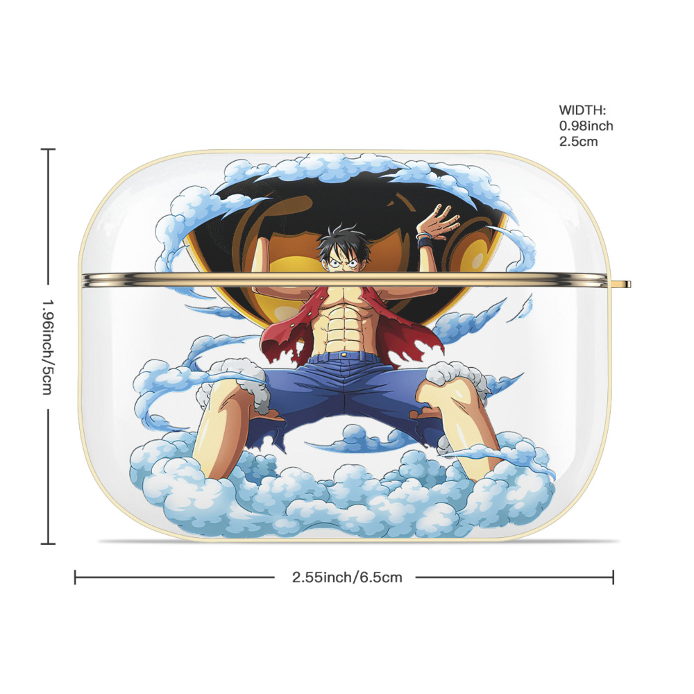 ワンピース モンキー・D・ルフィ ONE PIECE Monkey D. Luffy 【AirPods Pro用】ハードシェル保護ケース｜耐衝撃・防指紋・カラビナ付き商品仕様