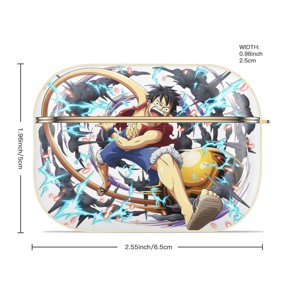 ワンピース モンキー・D・ルフィ ONE PIECE Monkey D. Luffy 【AirPods Pro用】ハードシェル保護ケース｜耐衝撃・防指紋・カラビナ付き商品仕様