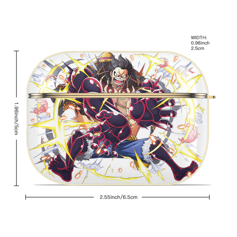 ワンピース モンキー・D・ルフィ ONE PIECE Monkey D. Luffy 【AirPods Pro用】ハードシェル保護ケース｜耐衝撃・防指紋・カラビナ付き商品仕様