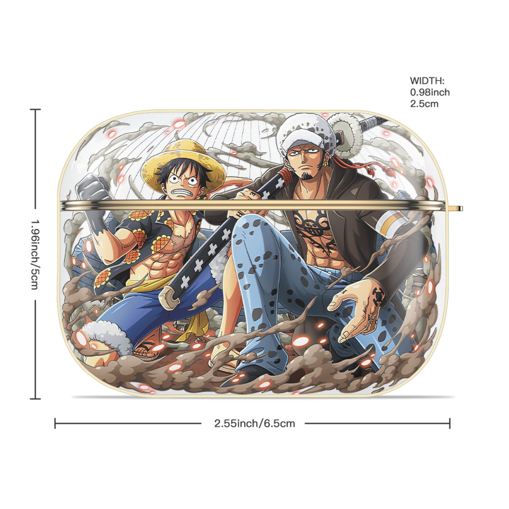 ワンピース モンキー・D・ルフィ ONE PIECE Monkey D. Luffy 【AirPods Pro用】ハードシェル保護ケース｜耐衝撃・防指紋・カラビナ付き商品仕様