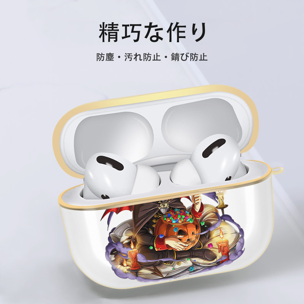 ワンピース モンキー・D・ルフィ ONE PIECE Monkey D. Luffy 【AirPods Pro用】ハードシェル保護ケース｜耐衝撃・防指紋・カラビナ付き商品仕様