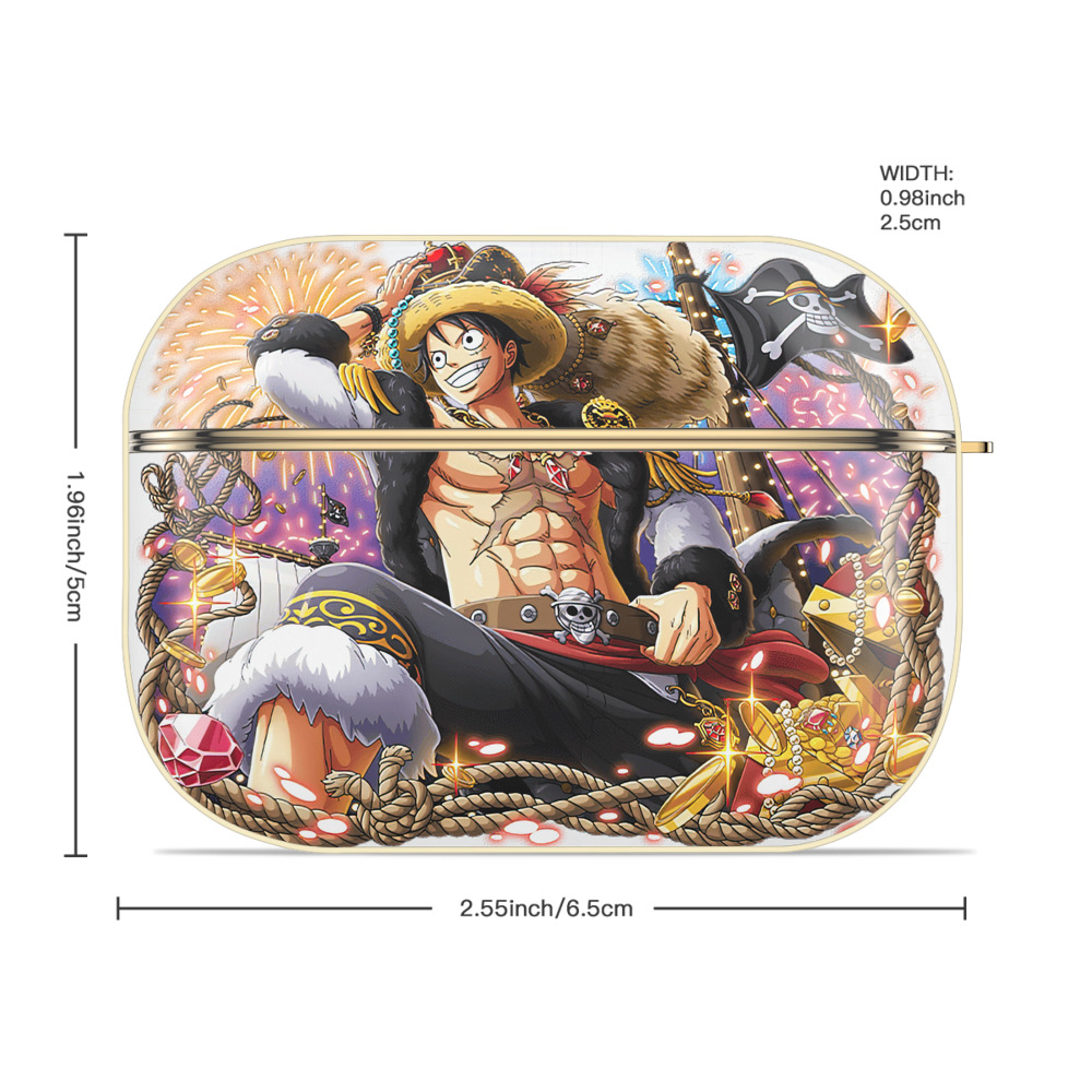 ワンピース モンキー・D・ルフィ ONE PIECE Monkey D. Luffy 【AirPods Pro用】ハードシェル保護ケース｜耐衝撃・防指紋・カラビナ付き商品仕様