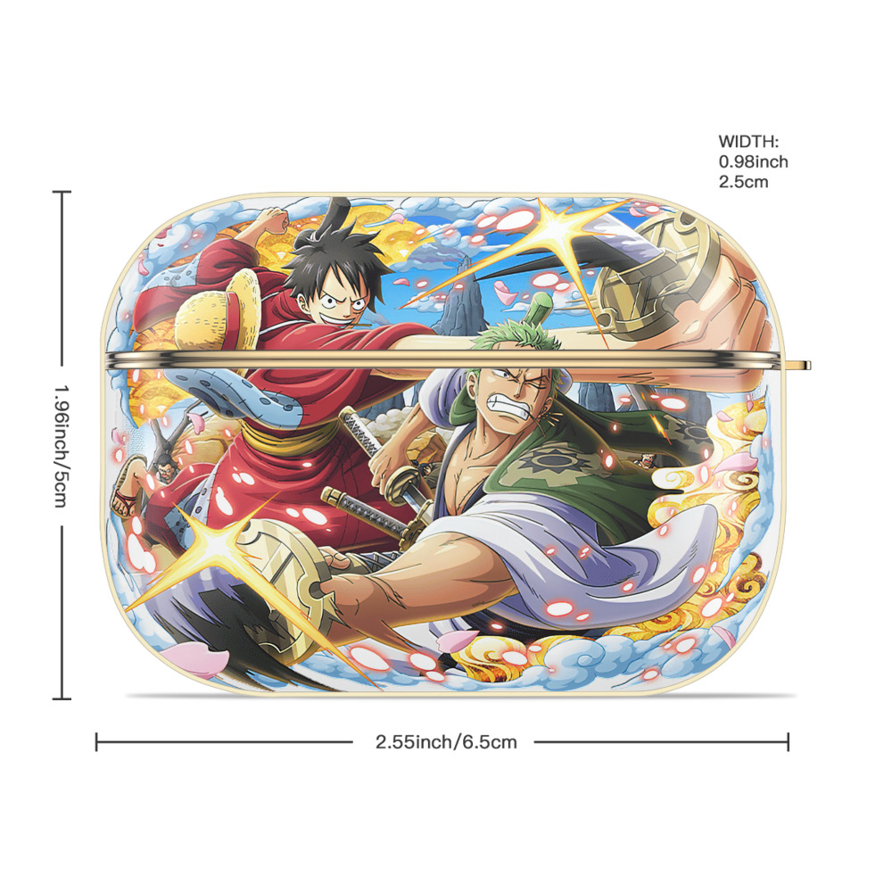 ワンピース モンキー・D・ルフィ ONE PIECE Monkey D. Luffy 【AirPods Pro用】ハードシェル保護ケース｜耐衝撃・防指紋・カラビナ付き商品仕様