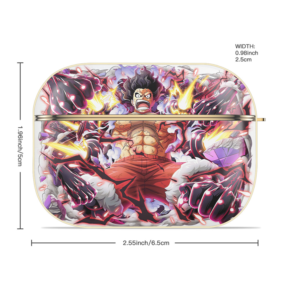 ワンピース モンキー・D・ルフィ ONE PIECE Monkey D. Luffy 【AirPods Pro用】ハードシェル保護ケース｜耐衝撃・防指紋・カラビナ付き商品仕様