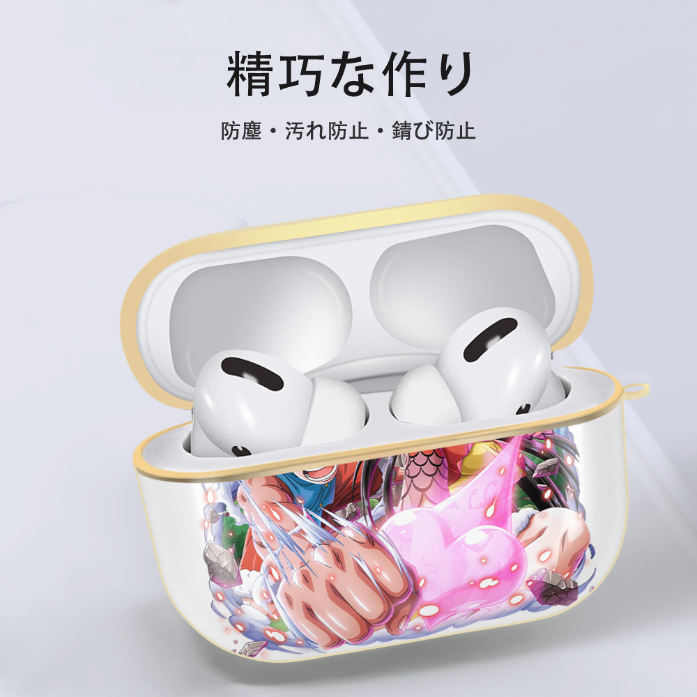 ワンピース モンキー・D・ルフィ ONE PIECE Monkey D. Luffy 【AirPods Pro用】ハードシェル保護ケース｜耐衝撃・防指紋・カラビナ付き商品仕様