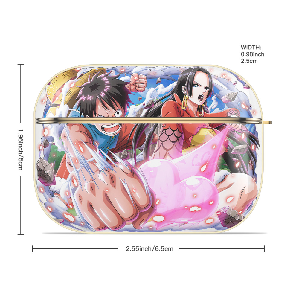 ワンピース モンキー・D・ルフィ ONE PIECE Monkey D. Luffy 【AirPods Pro用】ハードシェル保護ケース｜耐衝撃・防指紋・カラビナ付き商品仕様
