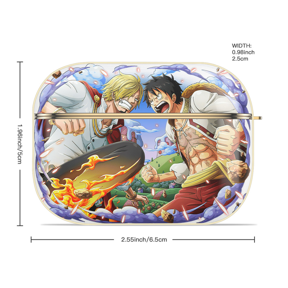 ワンピース モンキー・D・ルフィ ONE PIECE Monkey D. Luffy 【AirPods Pro用】ハードシェル保護ケース｜耐衝撃・防指紋・カラビナ付き商品仕様