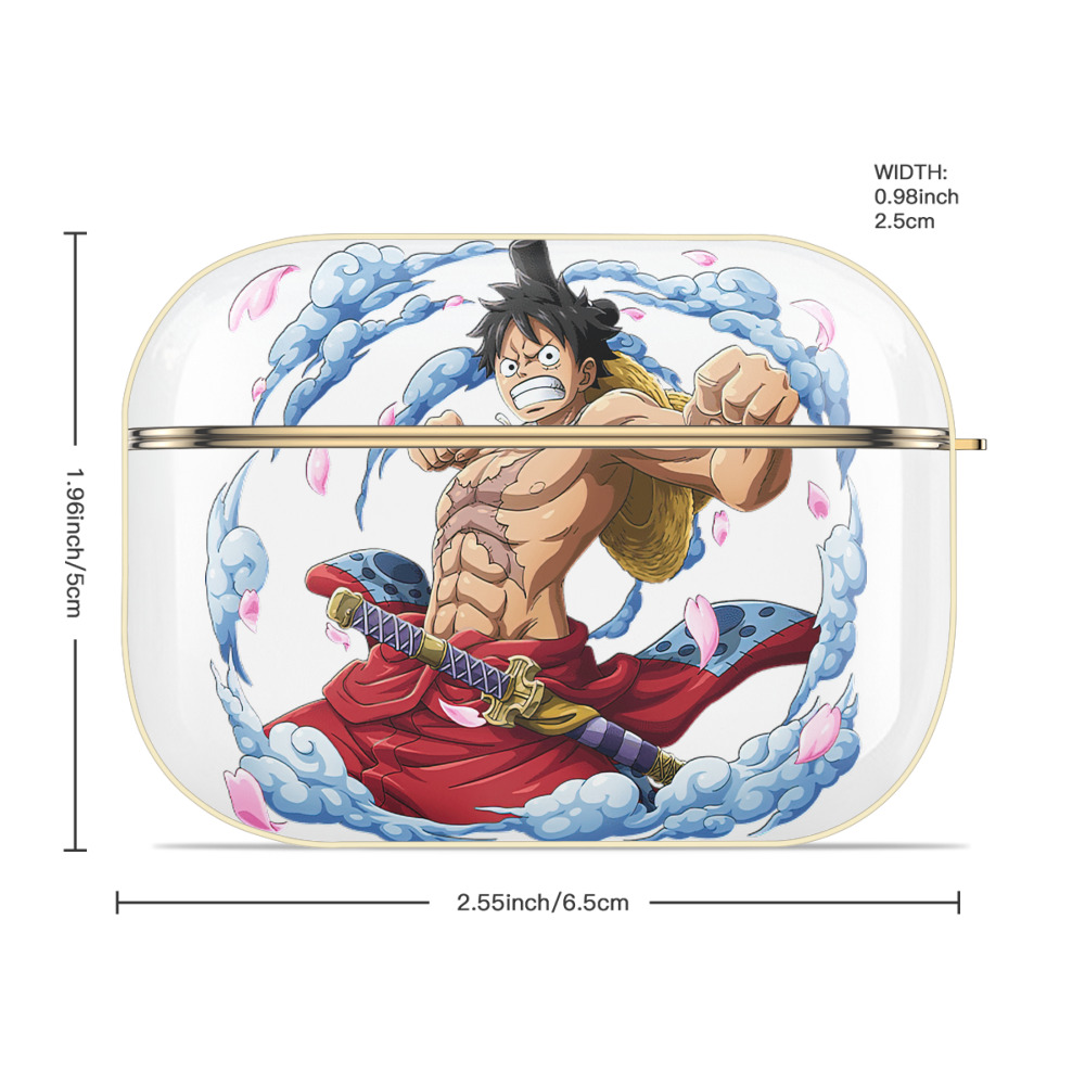 ワンピース モンキー・D・ルフィ ONE PIECE Monkey D. Luffy 【AirPods Pro用】ハードシェル保護ケース｜耐衝撃・防指紋・カラビナ付き商品仕様