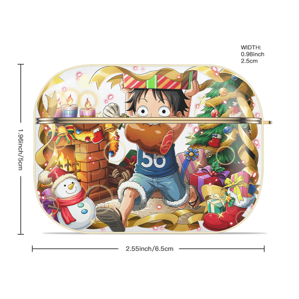 ワンピース モンキー・D・ルフィ ONE PIECE Monkey D. Luffy 【AirPods Pro用】ハードシェル保護ケース｜耐衝撃・防指紋・カラビナ付き商品仕様