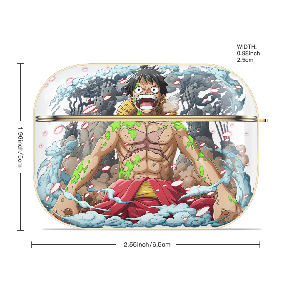 ワンピース モンキー・D・ルフィ ONE PIECE Monkey D. Luffy 【AirPods Pro用】ハードシェル保護ケース｜耐衝撃・防指紋・カラビナ付き商品仕様