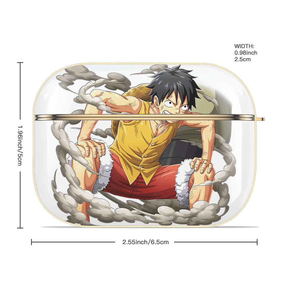 ワンピース モンキー・D・ルフィ ONE PIECE Monkey D. Luffy 【AirPods Pro用】ハードシェル保護ケース｜耐衝撃・防指紋・カラビナ付き商品仕様