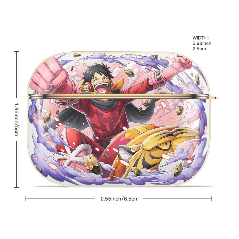 ワンピース モンキー・D・ルフィ ONE PIECE Monkey D. Luffy 【AirPods Pro用】ハードシェル保護ケース｜耐衝撃・防指紋・カラビナ付き商品仕様