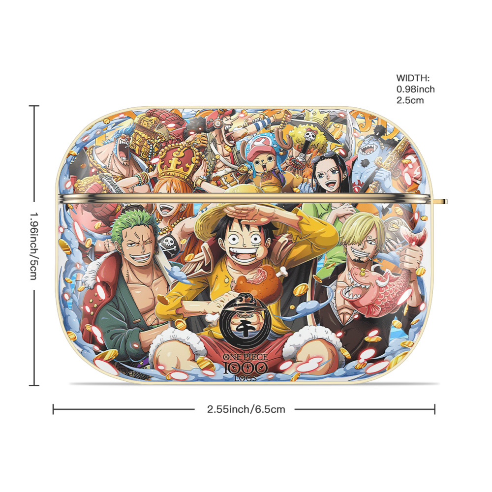 ワンピース モンキー・D・ルフィ ONE PIECE Monkey D. Luffy 【AirPods Pro用】ハードシェル保護ケース｜耐衝撃・防指紋・カラビナ付き商品仕様