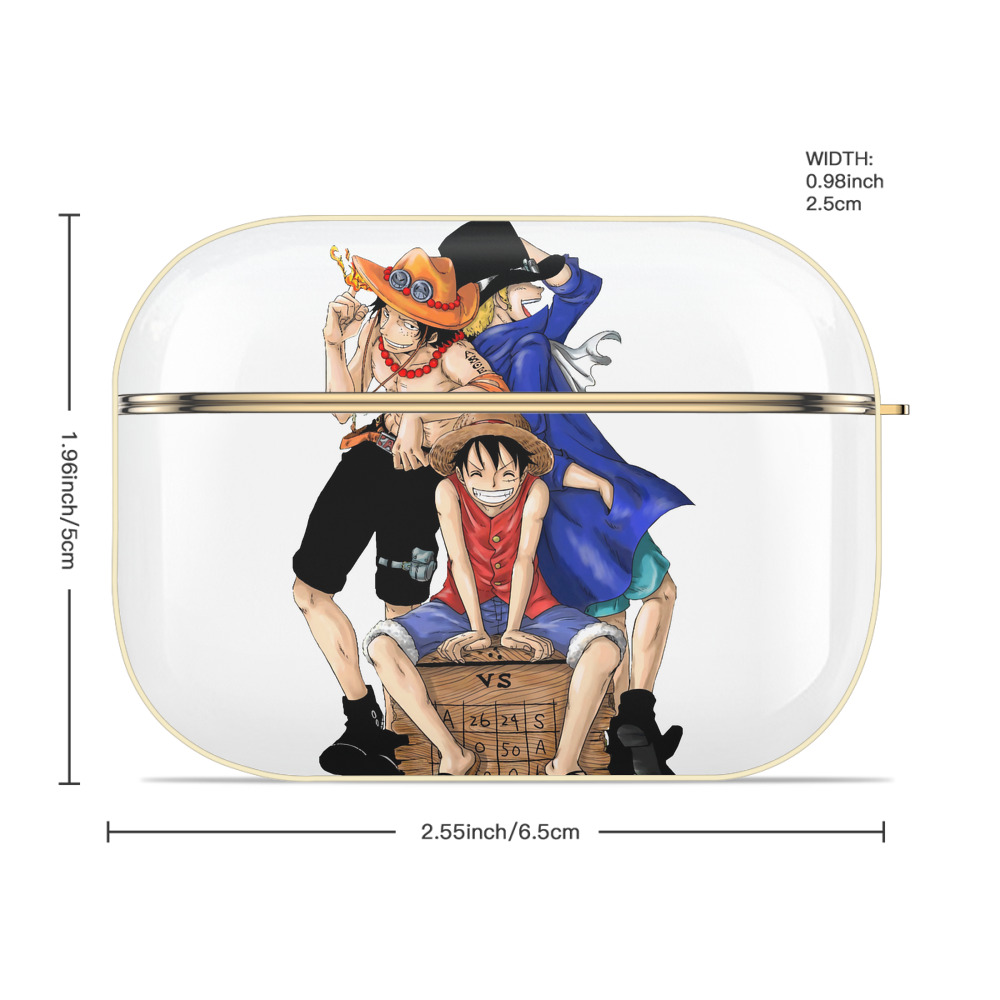 ワンピース モンキー・D・ルフィ ONE PIECE Monkey D. Luffy 【AirPods Pro用】ハードシェル保護ケース｜耐衝撃・防指紋・カラビナ付き商品仕様