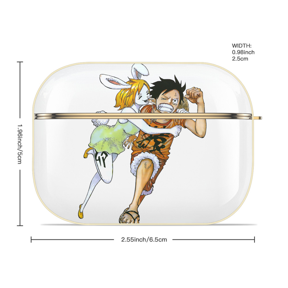 ワンピース モンキー・D・ルフィ ONE PIECE Monkey D. Luffy 【AirPods Pro用】ハードシェル保護ケース｜耐衝撃・防指紋・カラビナ付き商品仕様