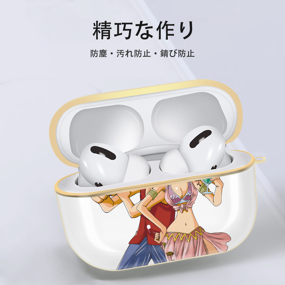 ワンピース モンキー・D・ルフィ ONE PIECE Monkey D. Luffy 【AirPods Pro用】ハードシェル保護ケース｜耐衝撃・防指紋・カラビナ付き商品仕様