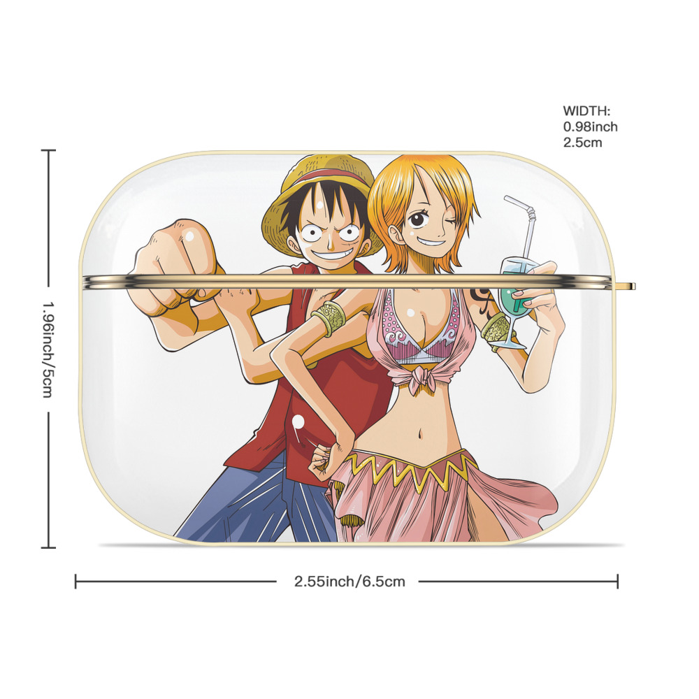 ワンピース モンキー・D・ルフィ ONE PIECE Monkey D. Luffy 【AirPods Pro用】ハードシェル保護ケース｜耐衝撃・防指紋・カラビナ付き商品仕様