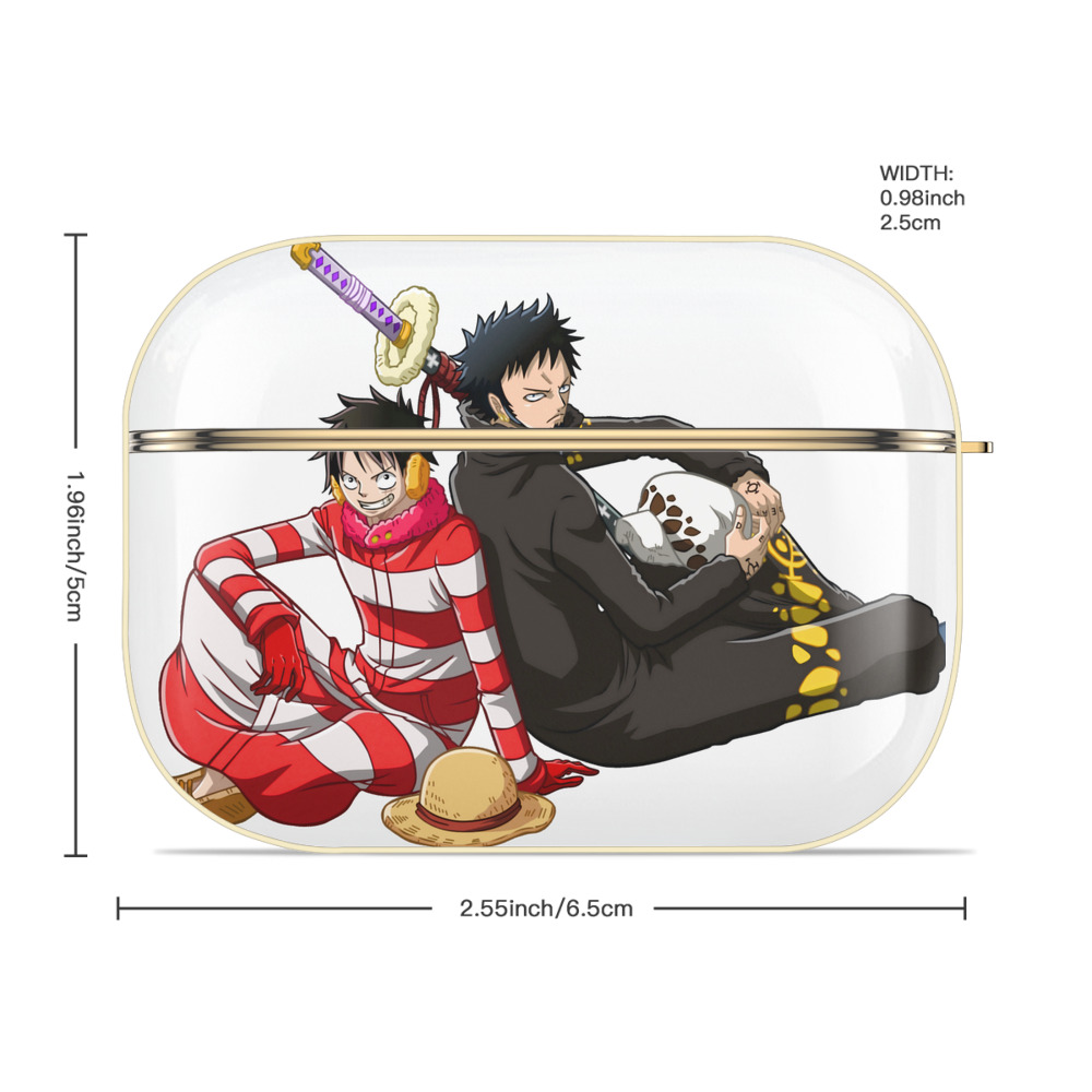 ワンピース モンキー・D・ルフィ ONE PIECE Monkey D. Luffy 【AirPods Pro用】ハードシェル保護ケース｜耐衝撃・防指紋・カラビナ付き商品仕様