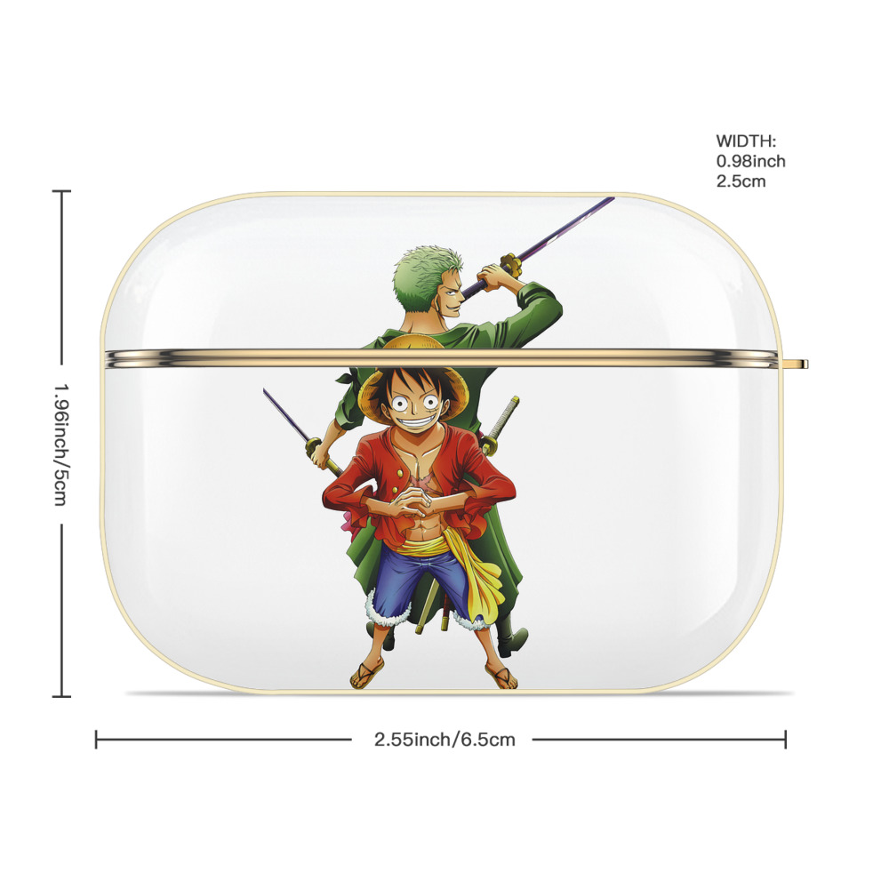 ワンピース モンキー・D・ルフィ ONE PIECE Monkey D. Luffy 【AirPods Pro用】ハードシェル保護ケース｜耐衝撃・防指紋・カラビナ付き商品仕様