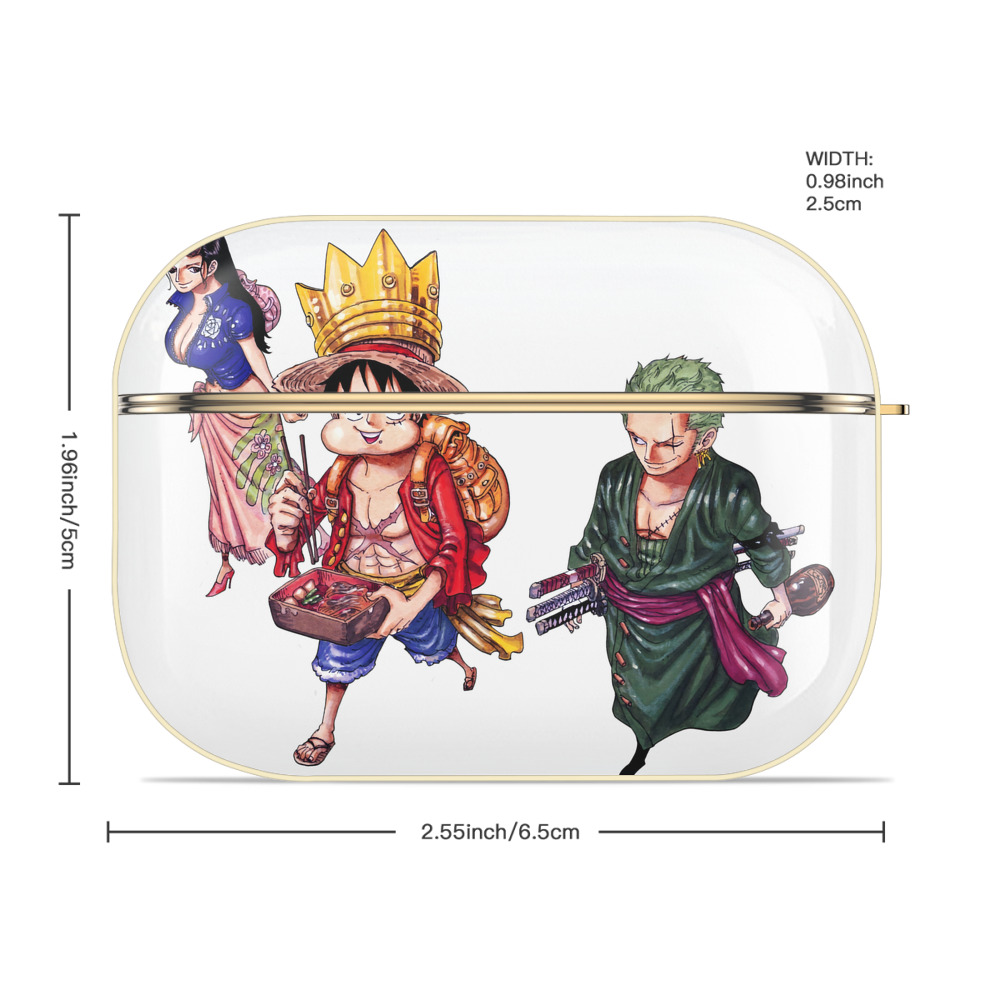 ワンピース モンキー・D・ルフィ ONE PIECE Monkey D. Luffy 【AirPods Pro用】ハードシェル保護ケース｜耐衝撃・防指紋・カラビナ付き商品仕様