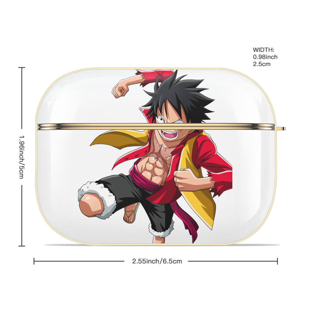 ワンピース モンキー・D・ルフィ ONE PIECE Monkey D. Luffy 【AirPods Pro用】ハードシェル保護ケース｜耐衝撃・防指紋・カラビナ付き商品仕様