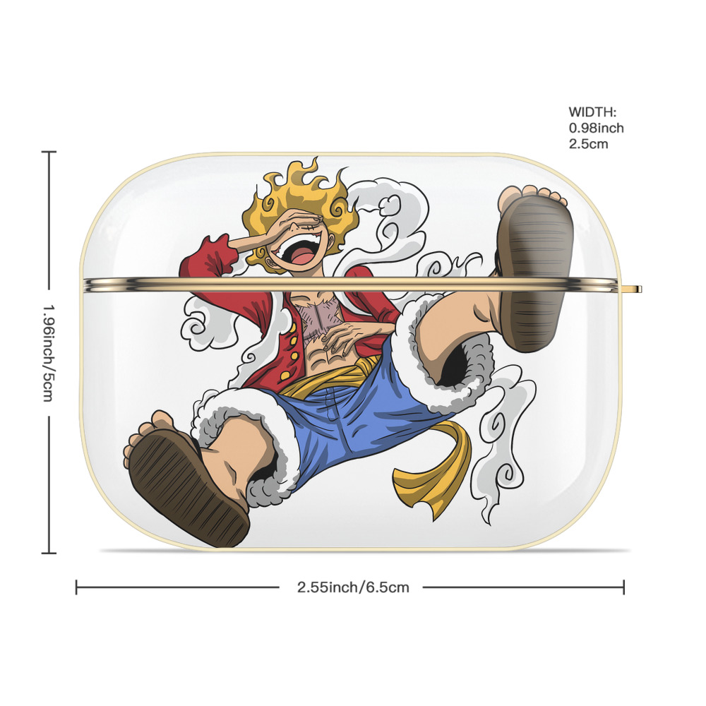 ワンピース モンキー・D・ルフィ ONE PIECE Monkey D. Luffy 【AirPods Pro用】ハードシェル保護ケース｜耐衝撃・防指紋・カラビナ付き商品仕様