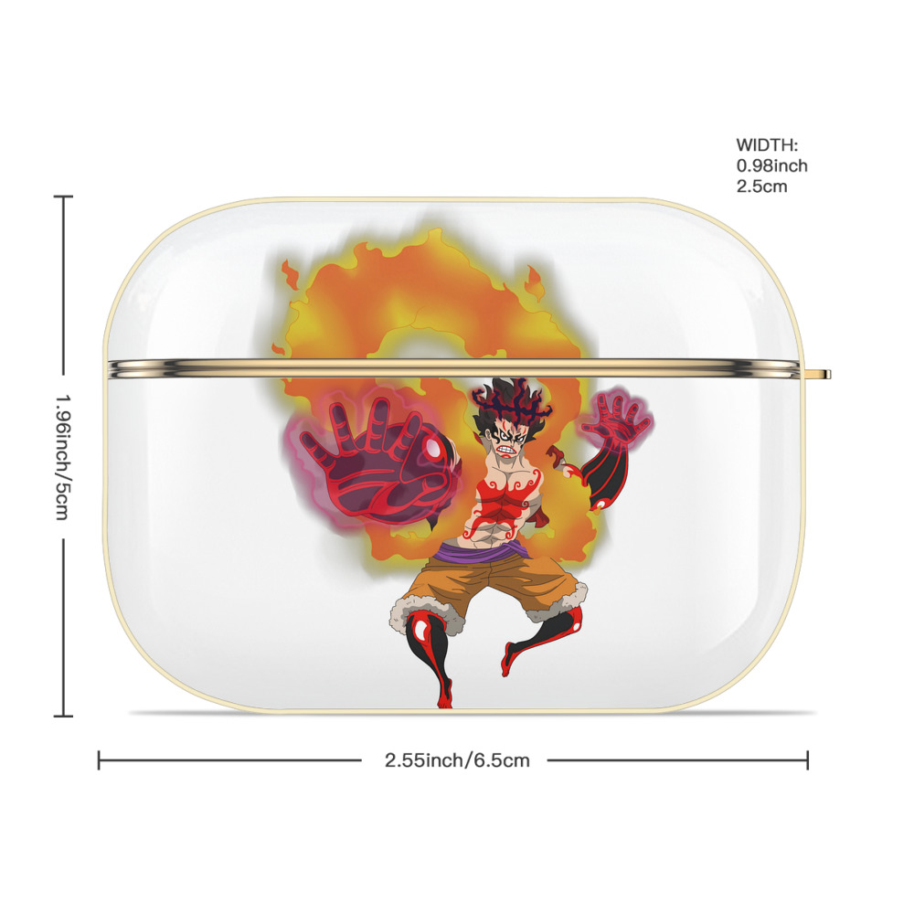 ワンピース モンキー・D・ルフィ ONE PIECE Monkey D. Luffy 【AirPods Pro用】ハードシェル保護ケース｜耐衝撃・防指紋・カラビナ付き商品仕様