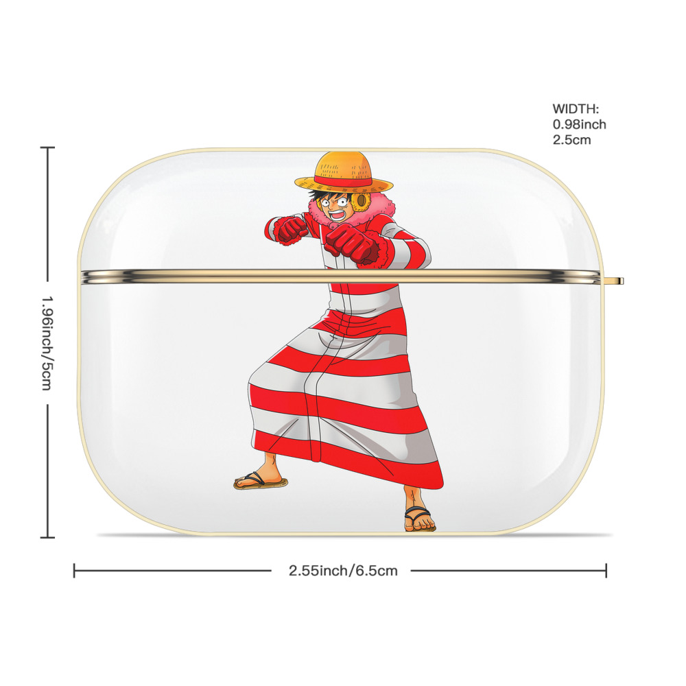 ワンピース モンキー・D・ルフィ ONE PIECE Monkey D. Luffy 【AirPods Pro用】ハードシェル保護ケース｜耐衝撃・防指紋・カラビナ付き商品仕様