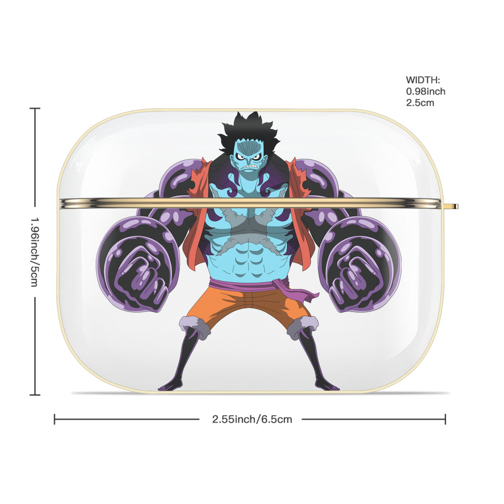 ワンピース モンキー・D・ルフィ ONE PIECE Monkey D. Luffy 【AirPods Pro用】ハードシェル保護ケース｜耐衝撃・防指紋・カラビナ付き商品仕様