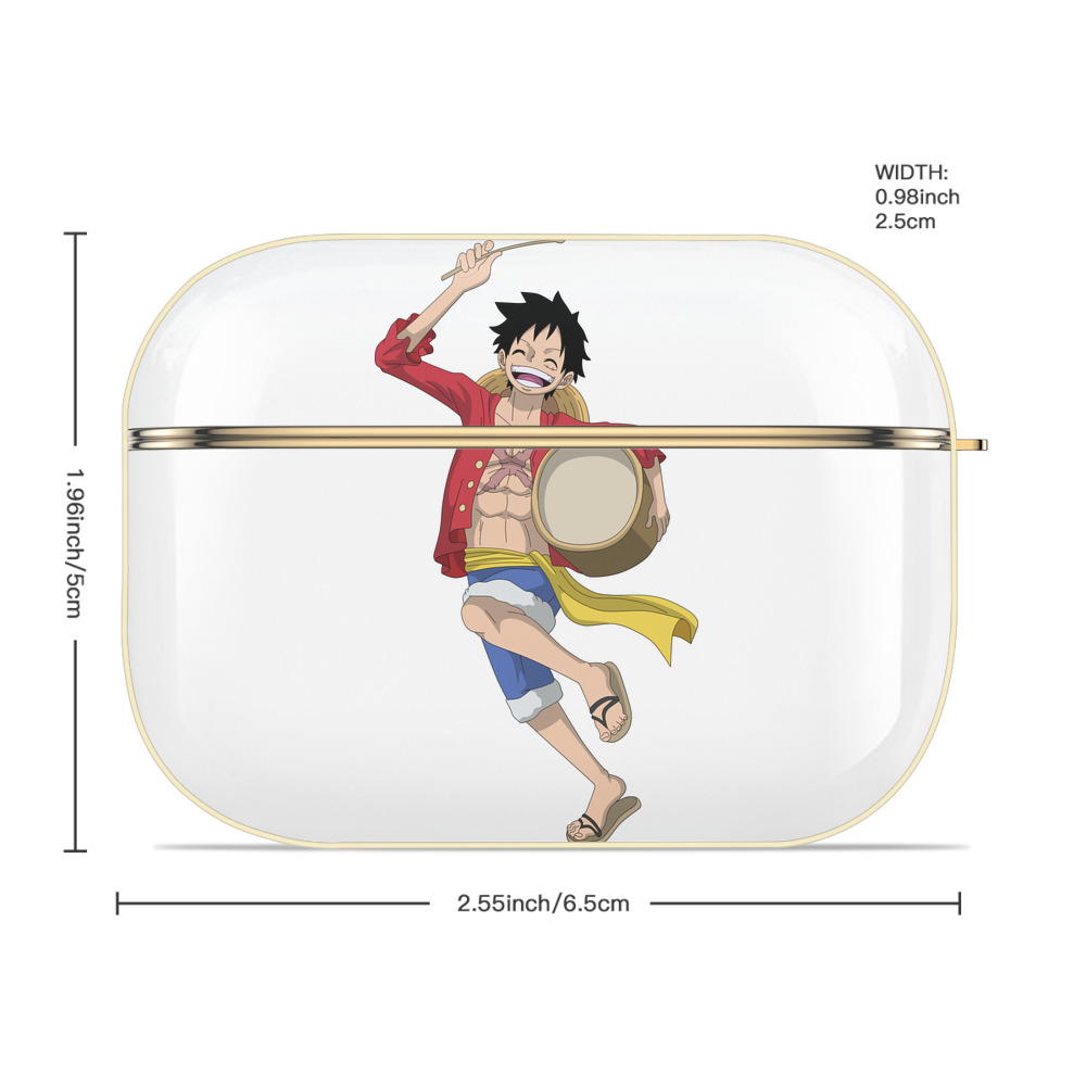 ワンピース モンキー・D・ルフィ ONE PIECE Monkey D. Luffy 【AirPods Pro用】ハードシェル保護ケース｜耐衝撃・防指紋・カラビナ付き商品仕様