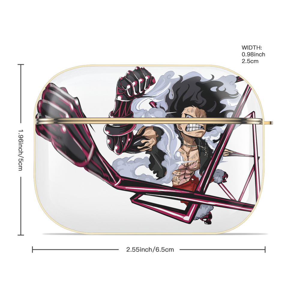 ワンピース モンキー・D・ルフィ ONE PIECE Monkey D. Luffy 【AirPods Pro用】ハードシェル保護ケース｜耐衝撃・防指紋・カラビナ付き商品仕様