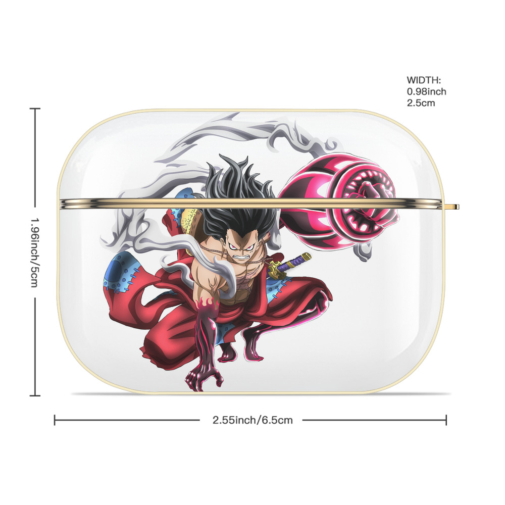 ワンピース モンキー・D・ルフィ ONE PIECE Monkey D. Luffy 【AirPods Pro用】ハードシェル保護ケース｜耐衝撃・防指紋・カラビナ付き商品仕様