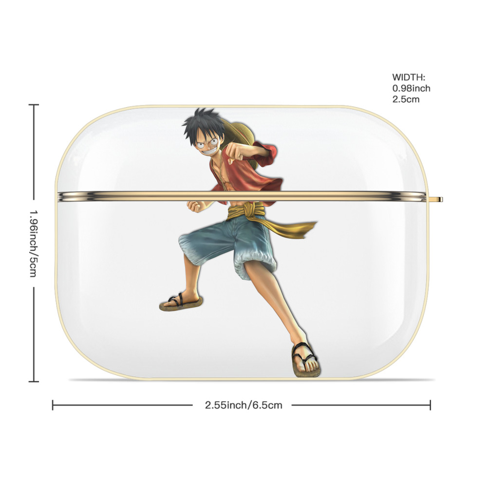 ワンピース モンキー・D・ルフィ ONE PIECE Monkey D. Luffy 【AirPods Pro用】ハードシェル保護ケース｜耐衝撃・防指紋・カラビナ付き商品仕様