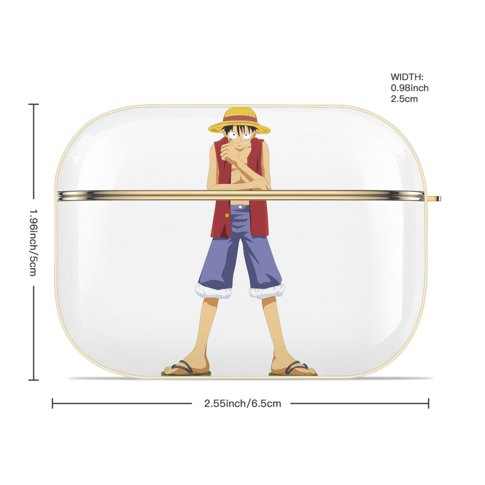 ワンピース モンキー・D・ルフィ ONE PIECE Monkey D. Luffy 【AirPods Pro用】ハードシェル保護ケース｜耐衝撃・防指紋・カラビナ付き商品仕様