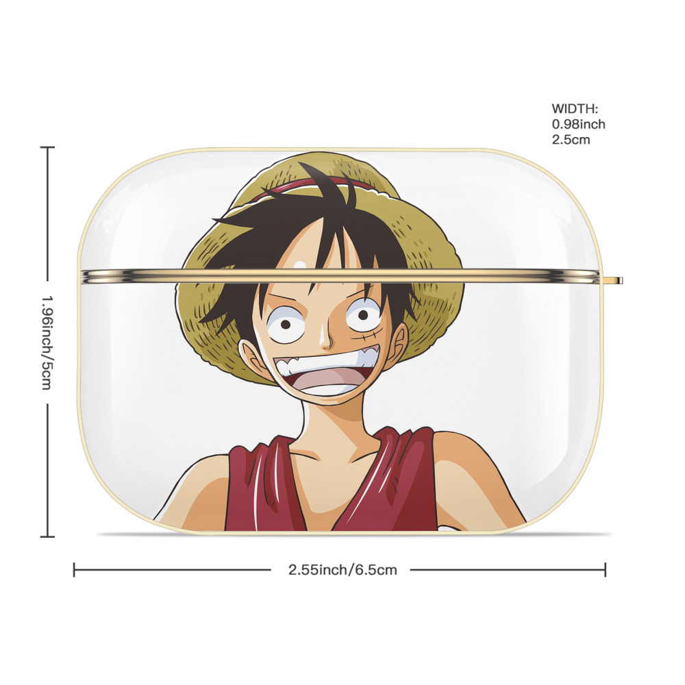 ワンピース モンキー・D・ルフィ ONE PIECE Monkey D. Luffy 【AirPods Pro用】ハードシェル保護ケース｜耐衝撃・防指紋・カラビナ付き商品仕様
