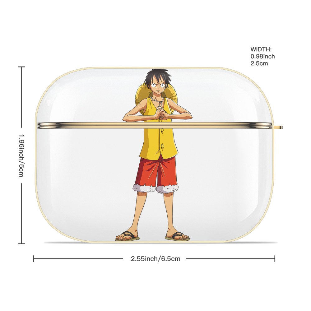 ワンピース モンキー・D・ルフィ ONE PIECE Monkey D. Luffy 【AirPods Pro用】ハードシェル保護ケース｜耐衝撃・防指紋・カラビナ付き商品仕様