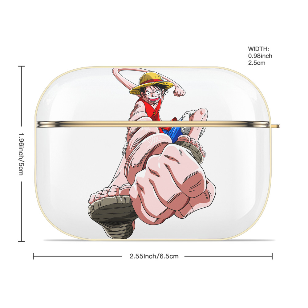 ワンピース モンキー・D・ルフィ ONE PIECE Monkey D. Luffy 【AirPods Pro用】ハードシェル保護ケース｜耐衝撃・防指紋・カラビナ付き商品仕様